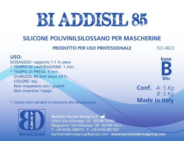 silicone polivinilsilossano per mascherine